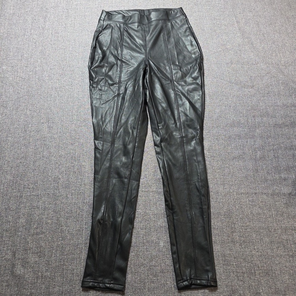 CI SONO Women's Faux Leather Pants Black Size Medium New With Tags PUP22 - Picture 4 of 7